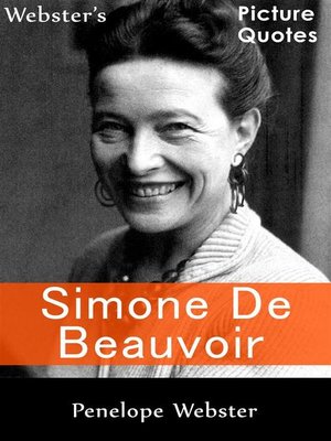 cover image of Webster's Simone de Beauvoir Picture Quotes